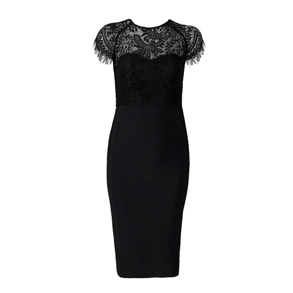 Sexy lace cap sleeve dress - Picture 3 of 5